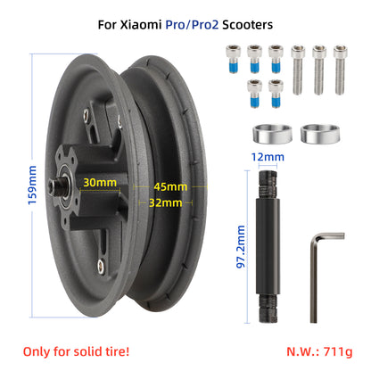 Gris Ulip Split Rear Hub pour Xiaomi Pro/Pro2 trottinettes