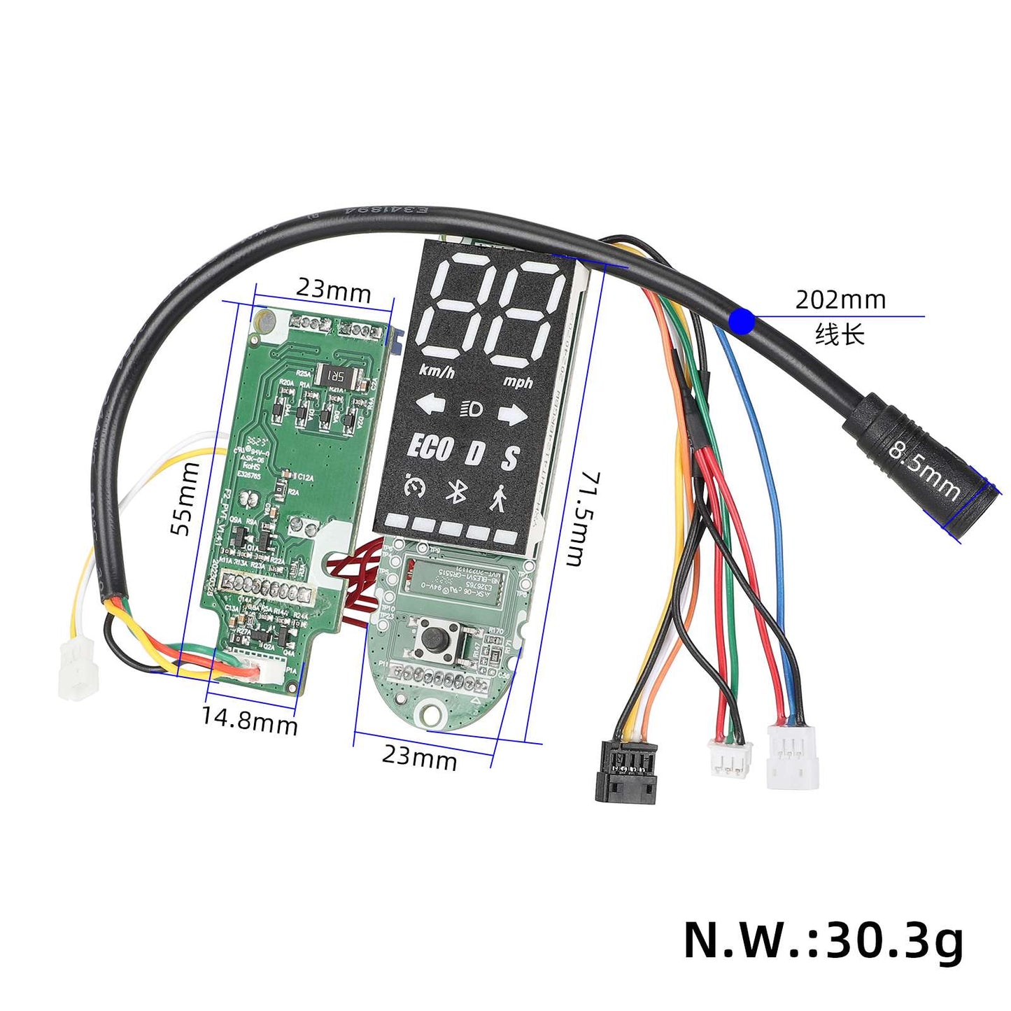 Kickscooter écran circuit board pour F2/F2plus/F2pro trottinettes