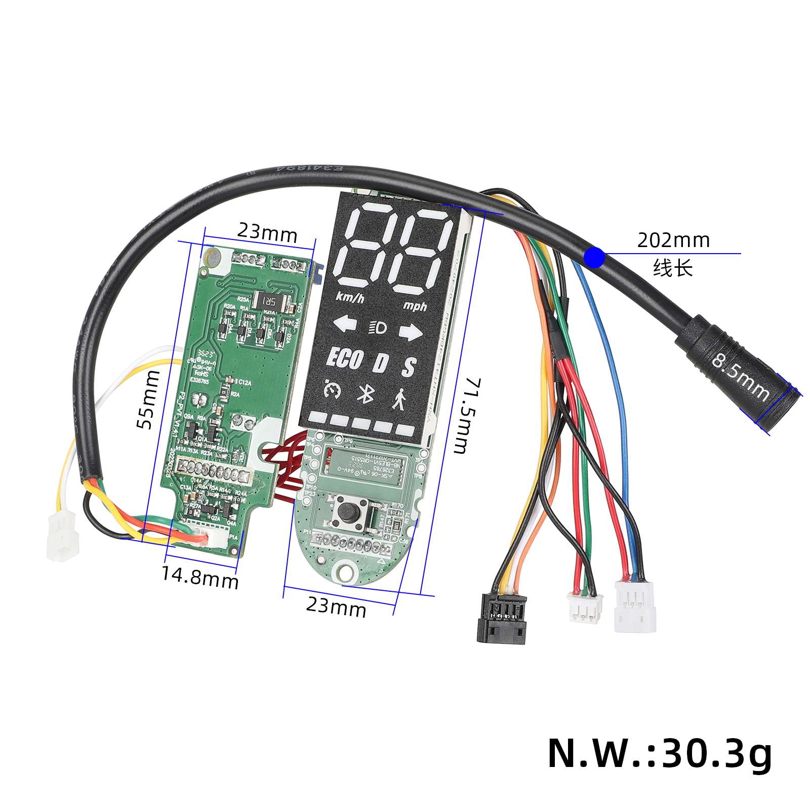 Kickscooter écran circuit board pour F2/F2plus/F2pro trottinettes
