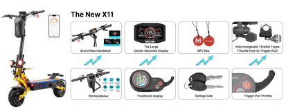 YUME X11+ freins et suspension hydrauliques