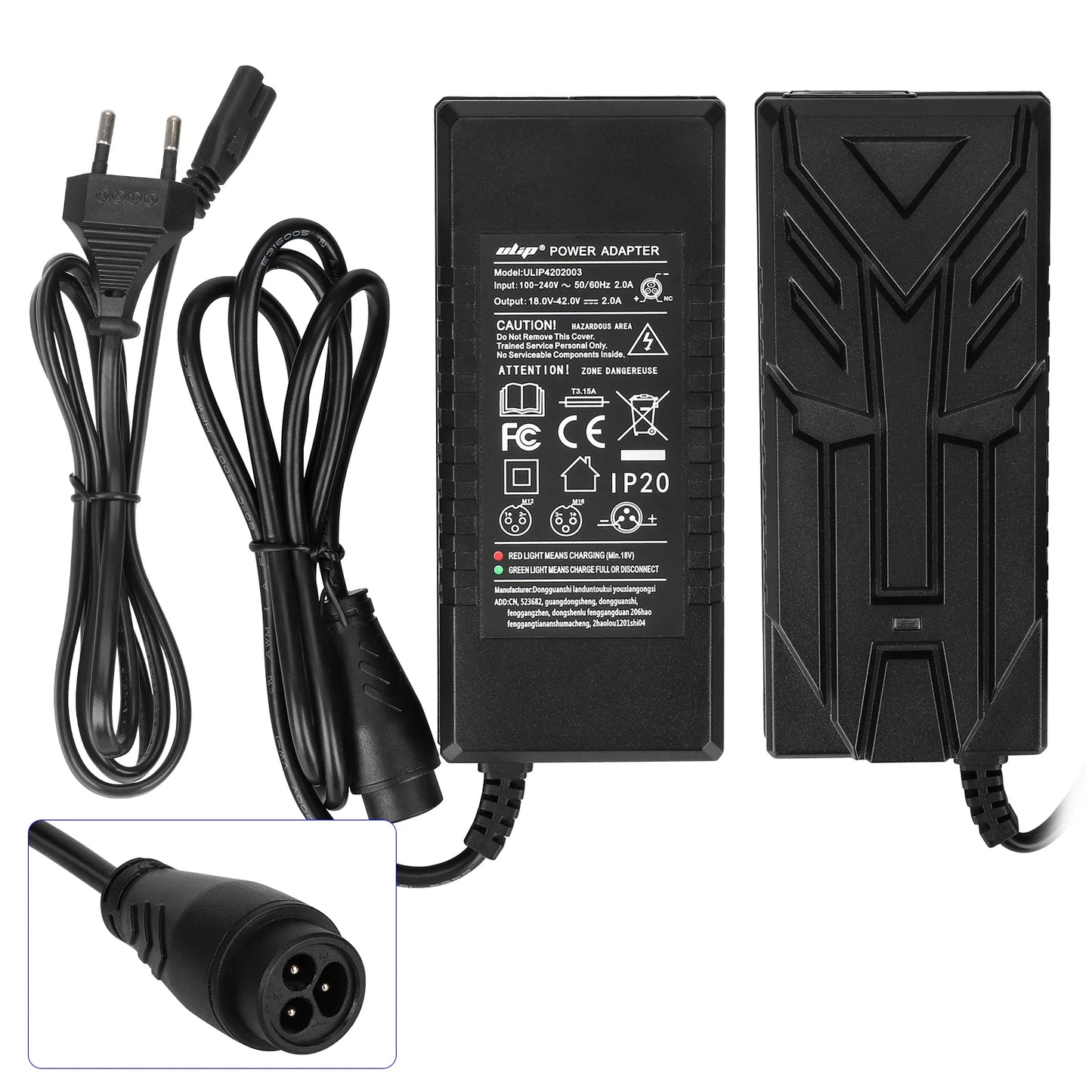 Ulip 42V2A chargeur avec grand LP16-3P embout(prise EU)
