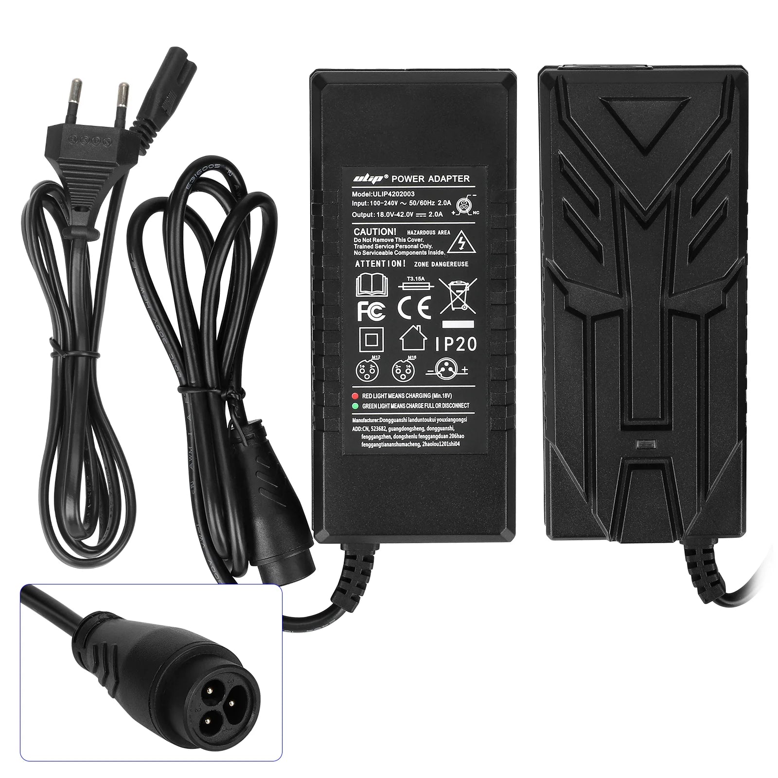 Ulip 42V2A chargeur avec grand LP16-3P embout(prise EU)