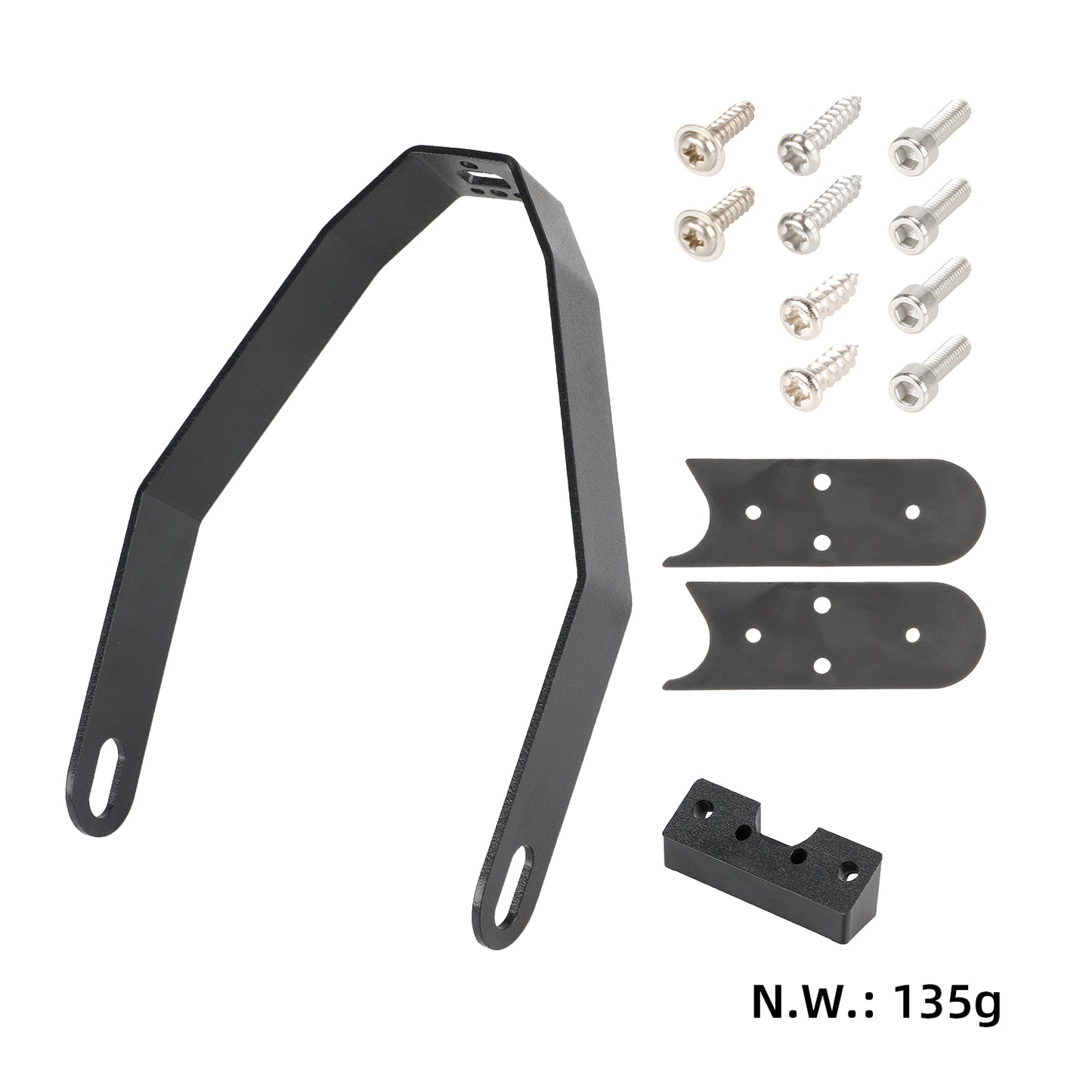 Noir metal bracket of garde-boue arrière pour toutes les xiaomi trottinettes