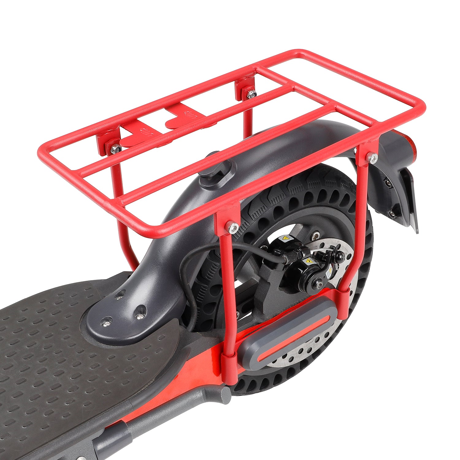 Rouge Ulip Folded Rear Rack Storage Shelf pour xiaomi trottinettes