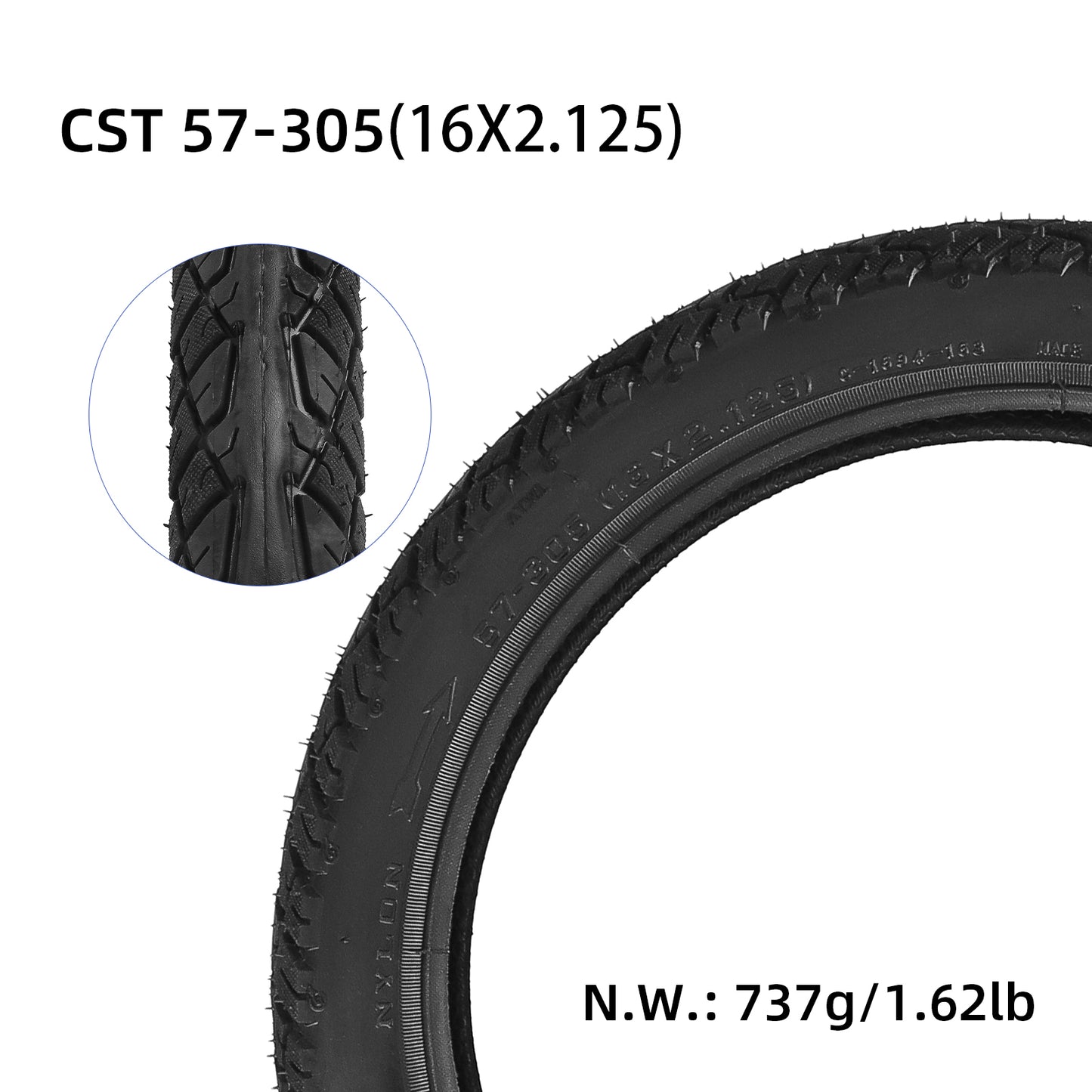 CST16*2.125(57-305) pneu extérieur