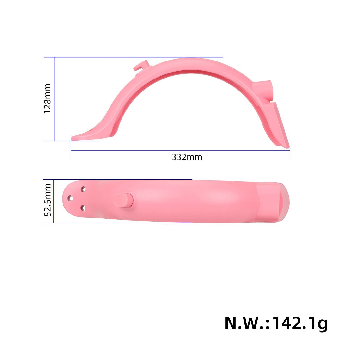 Rose garde-boue arrière avec crochet pour M365 Pro/Pro2 trottinette