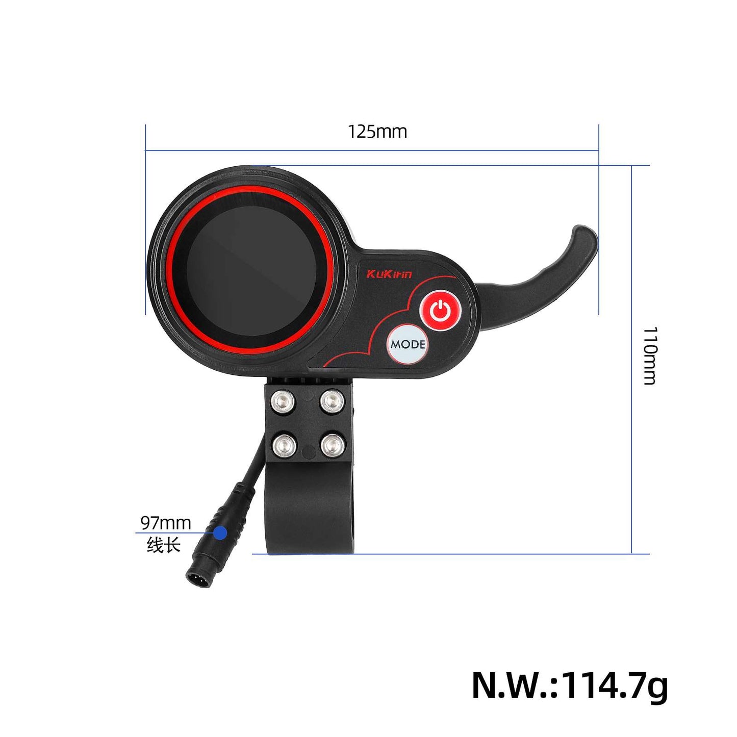 Original écran switch pour Kukirin trottinettes avec 6 pins