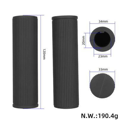 Noir couvre-poignées pour Xiaomi 4 Pro trottinettes