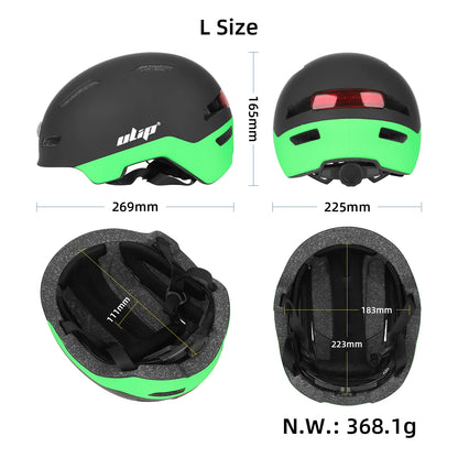 Ulip vert noir L Size U002 Lighted casque