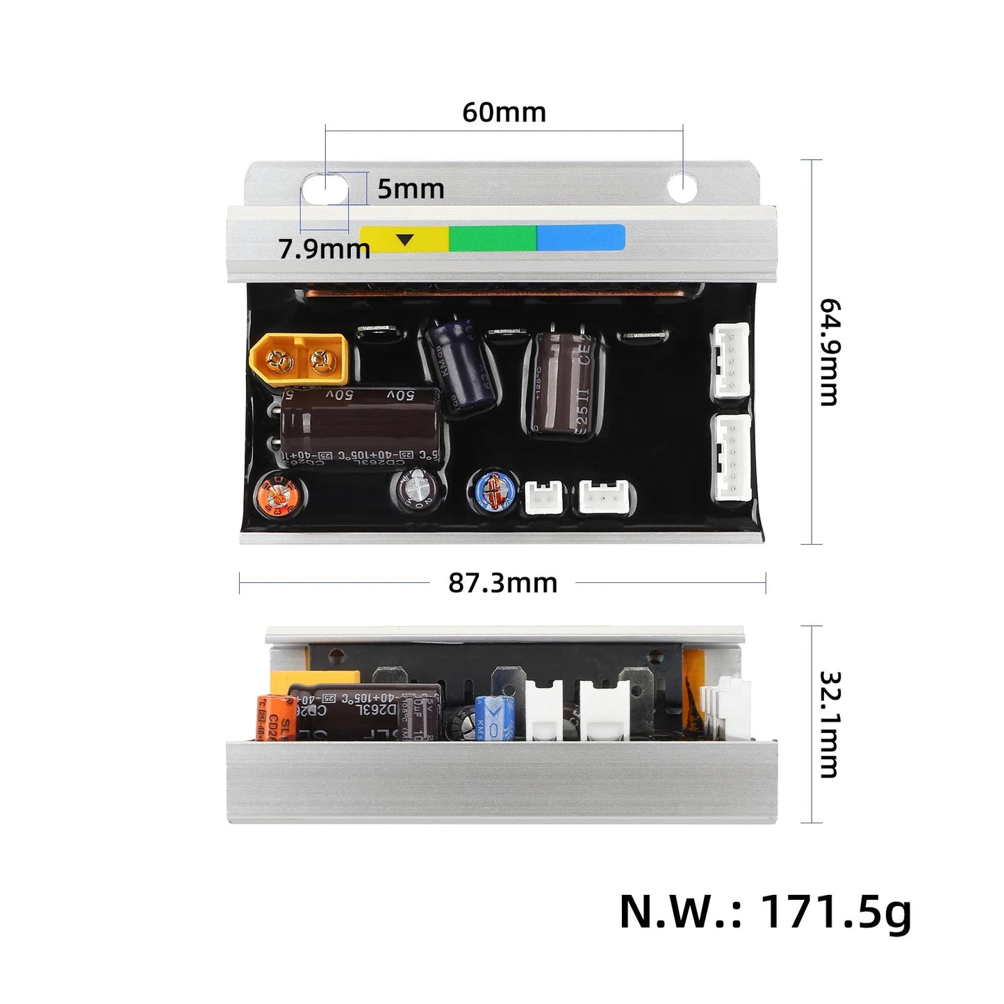 Original Xiaomi Elite contrôleur avec clignotant (avec noir glue)