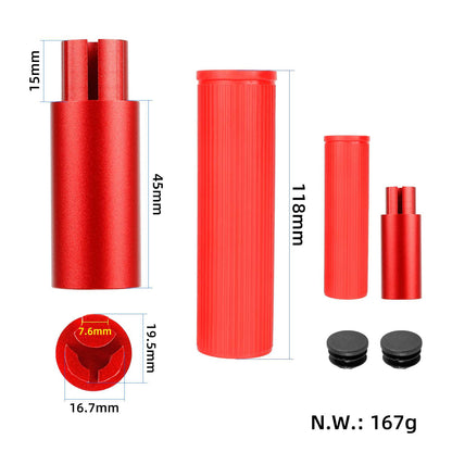 Rouge Ulip silicone guidon extender kit sans light pour xiaomi et Ninebot ES series trottinettes