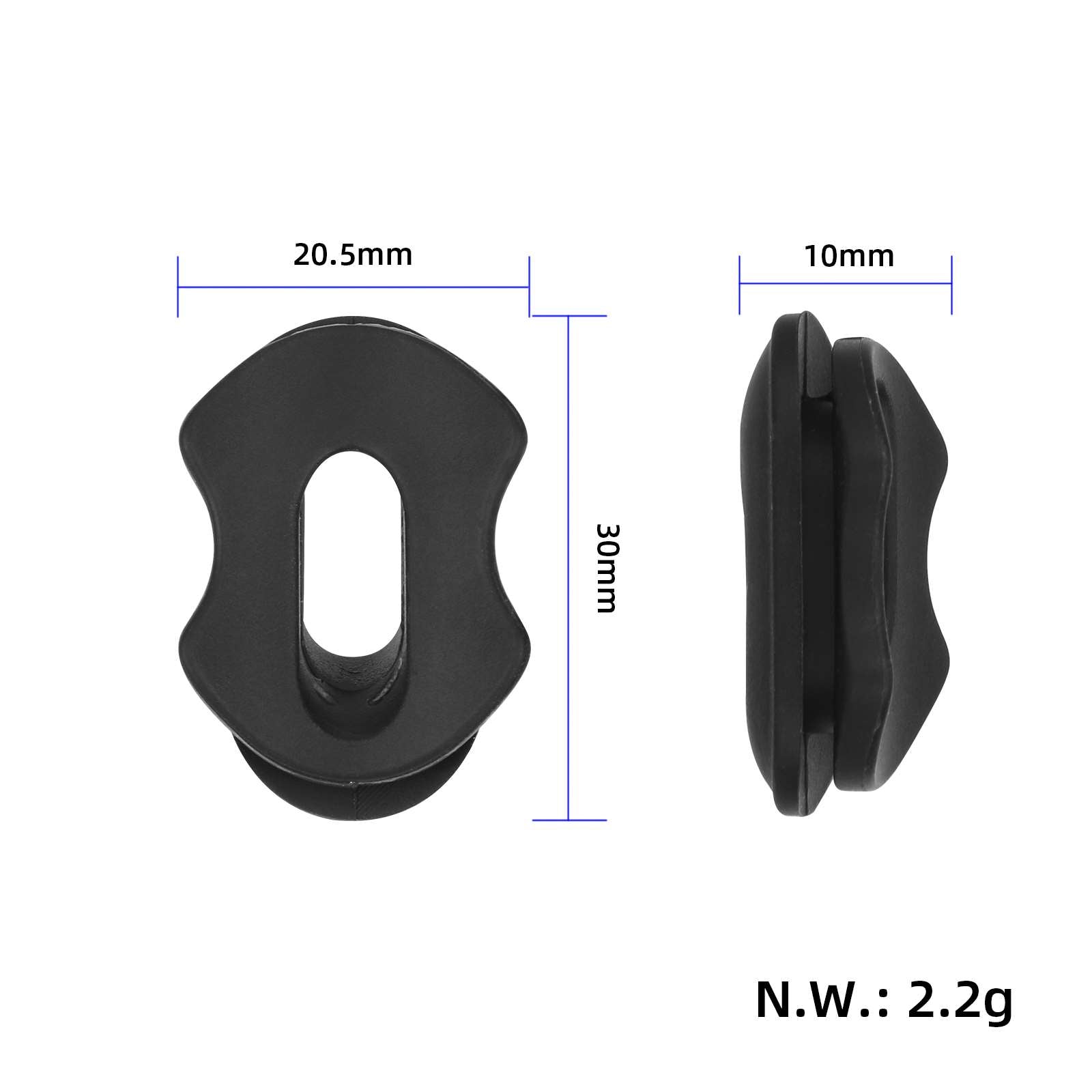 Original noir front pipe fil silicon prise pour Xiaomi Elite trottinette