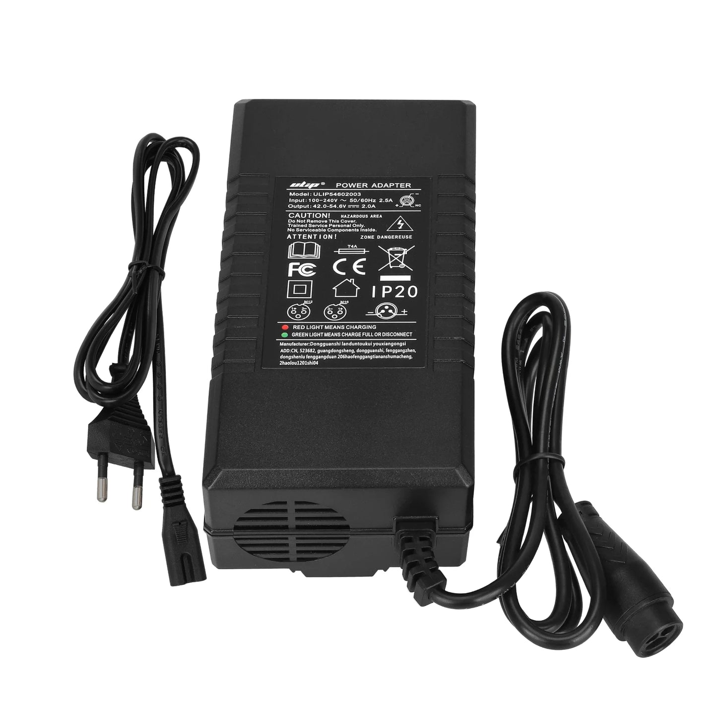 Ulip 54.6V2A chargeur avec grand LP16-3P embout(prise EU)