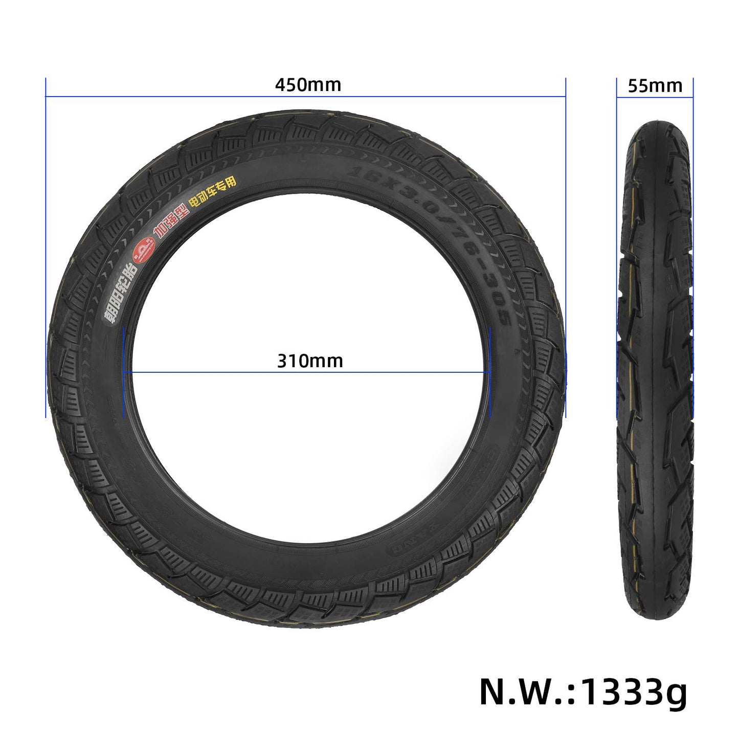 Chaoyang 16*3 pneu extérieur (H5146)