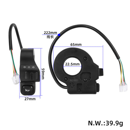 Kukirin G2/G3/G4 switch pour horn et turning light