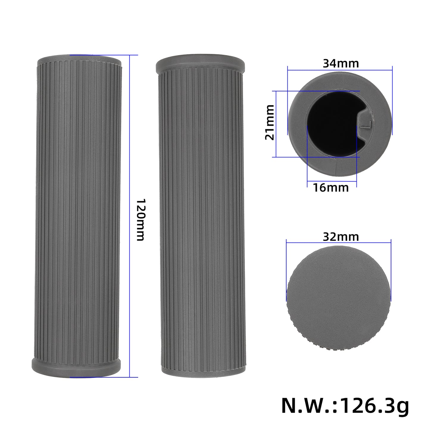 Original gris couvre-poignées pour Xiaomi 4 Lite(2nd Gen) trottinette
