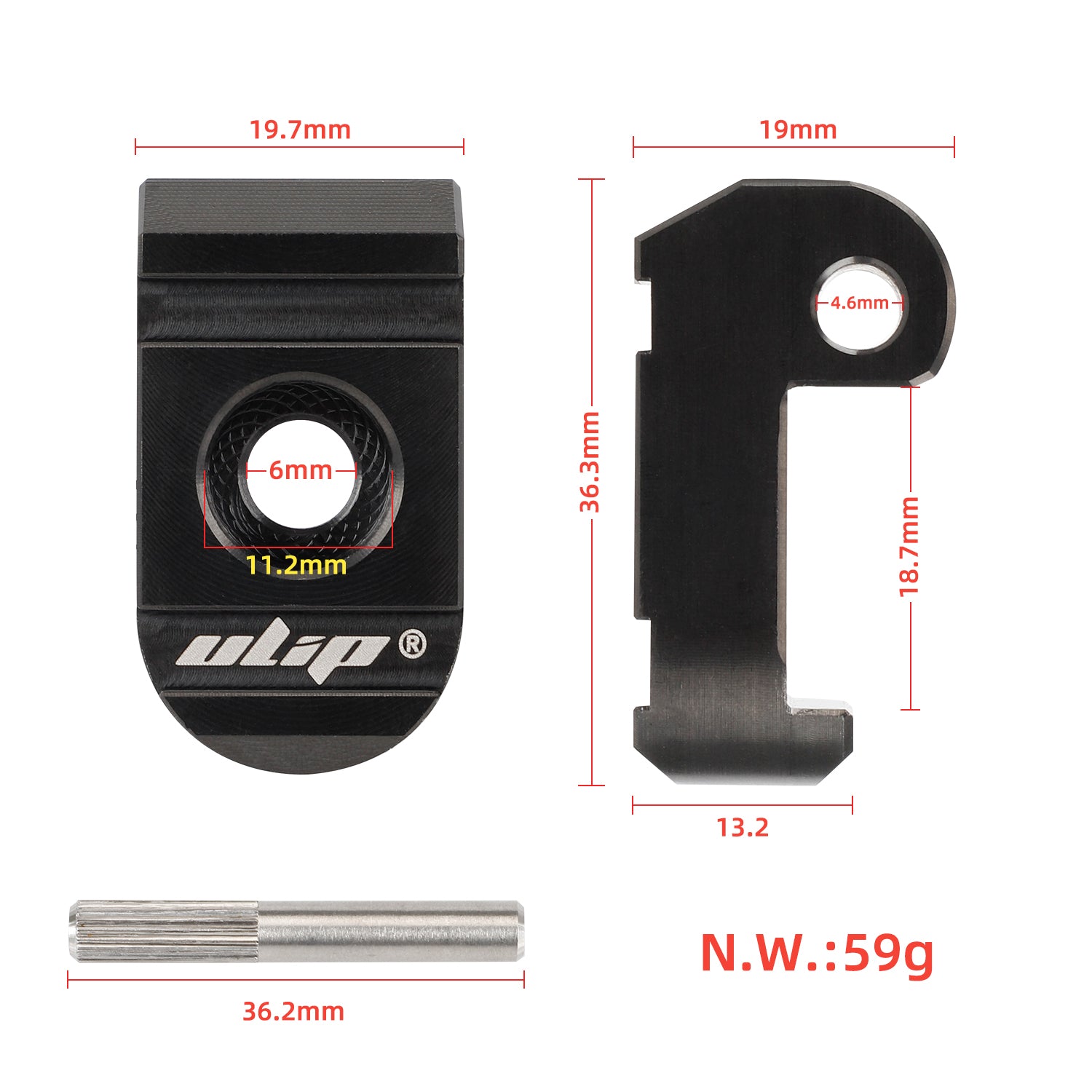 Noir stainless steel pliable buckle pour xiaomi trottinettes avec stainless steel axle