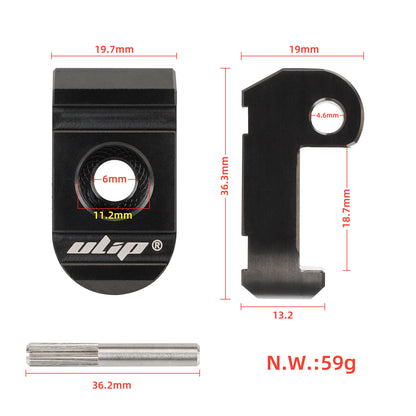 Noir stainless steel pliable buckle pour xiaomi trottinettes avec stainless steel axle