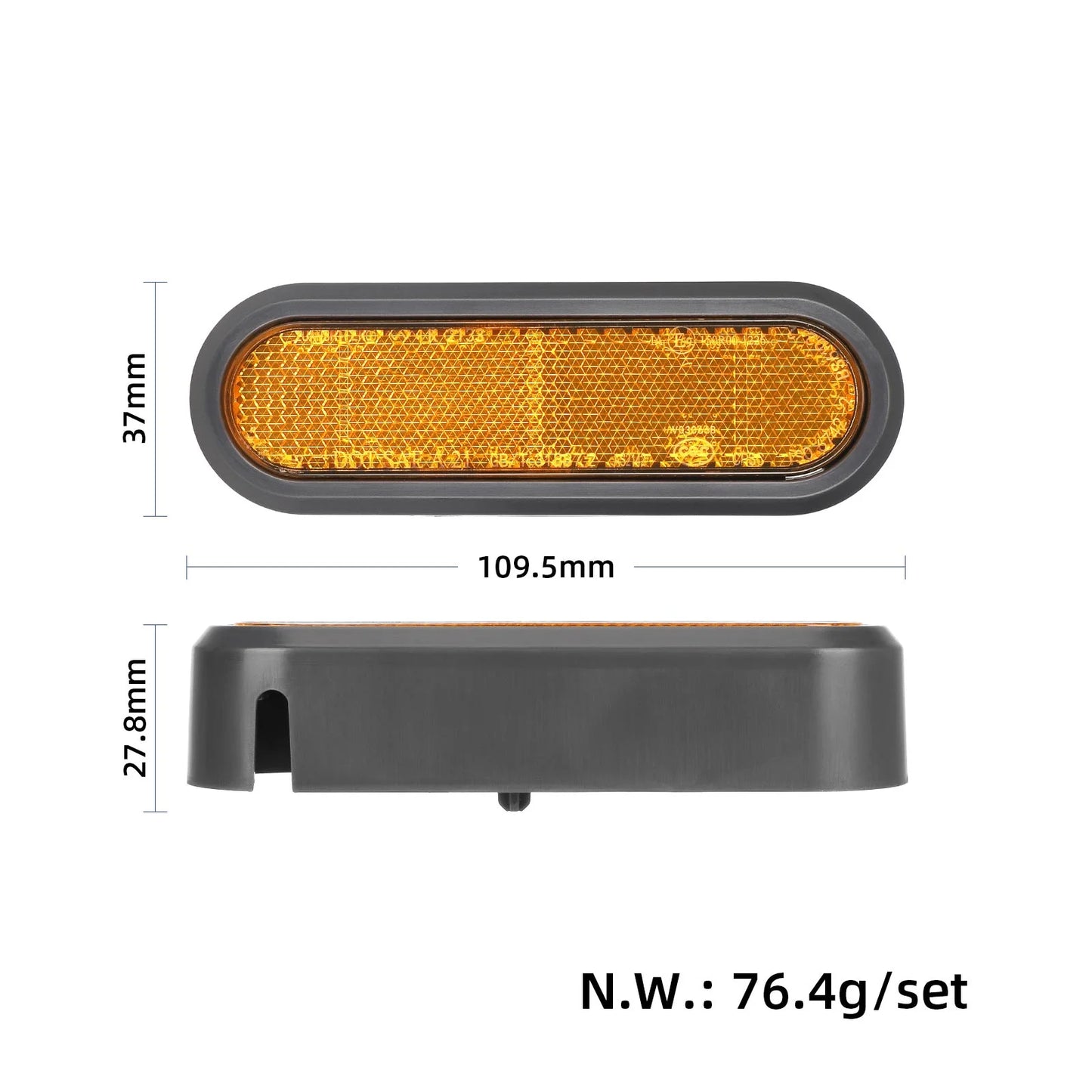 2 pcs Xiaomi 5 rear decorative cover avec catadioptre et vis
