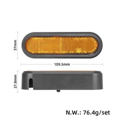 2 pcs Xiaomi 5 rear decorative cover avec catadioptre et vis