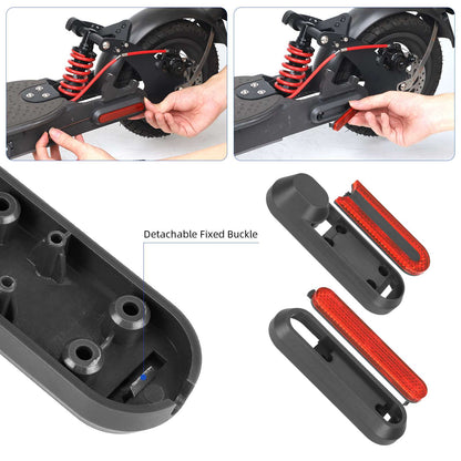 4 pcs refitting gris decorative shells+rouge catadioptre bars pour M365 1S Pro Pro2 et Lite