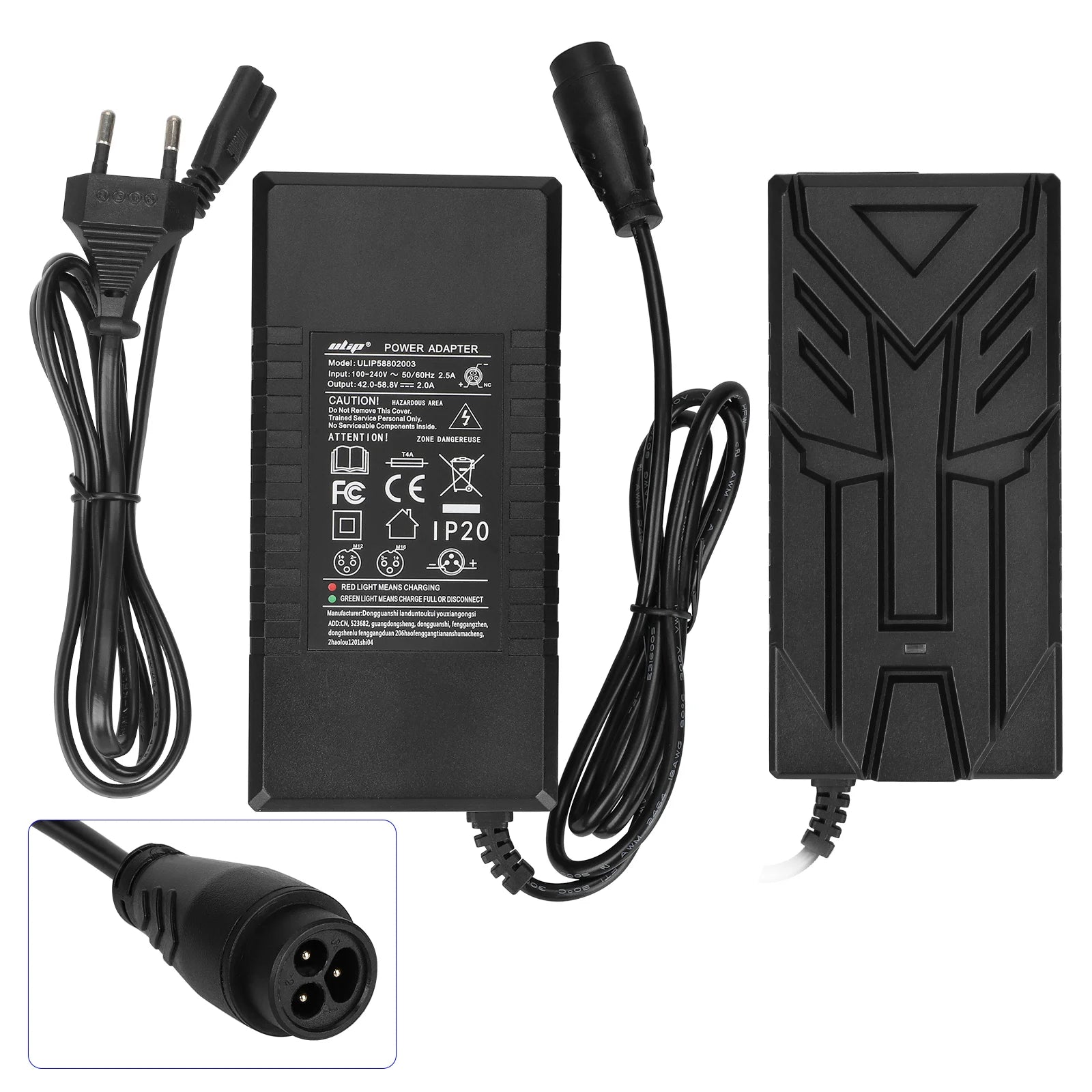 Ulip 58.8V2A chargeur avec grand LP16-3P embout(prise EU)