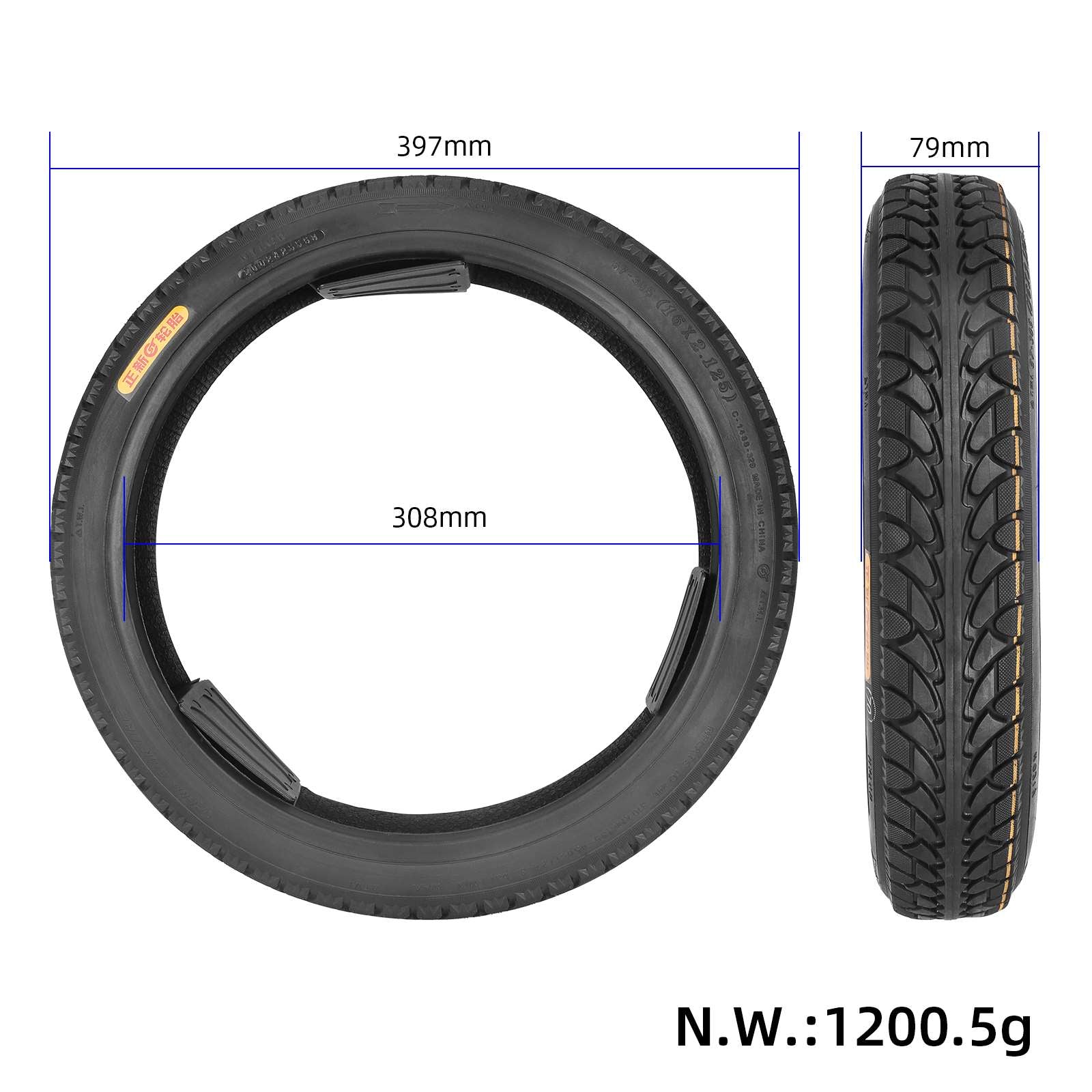 CST 16*2.125(57-305) pneu tubeless
