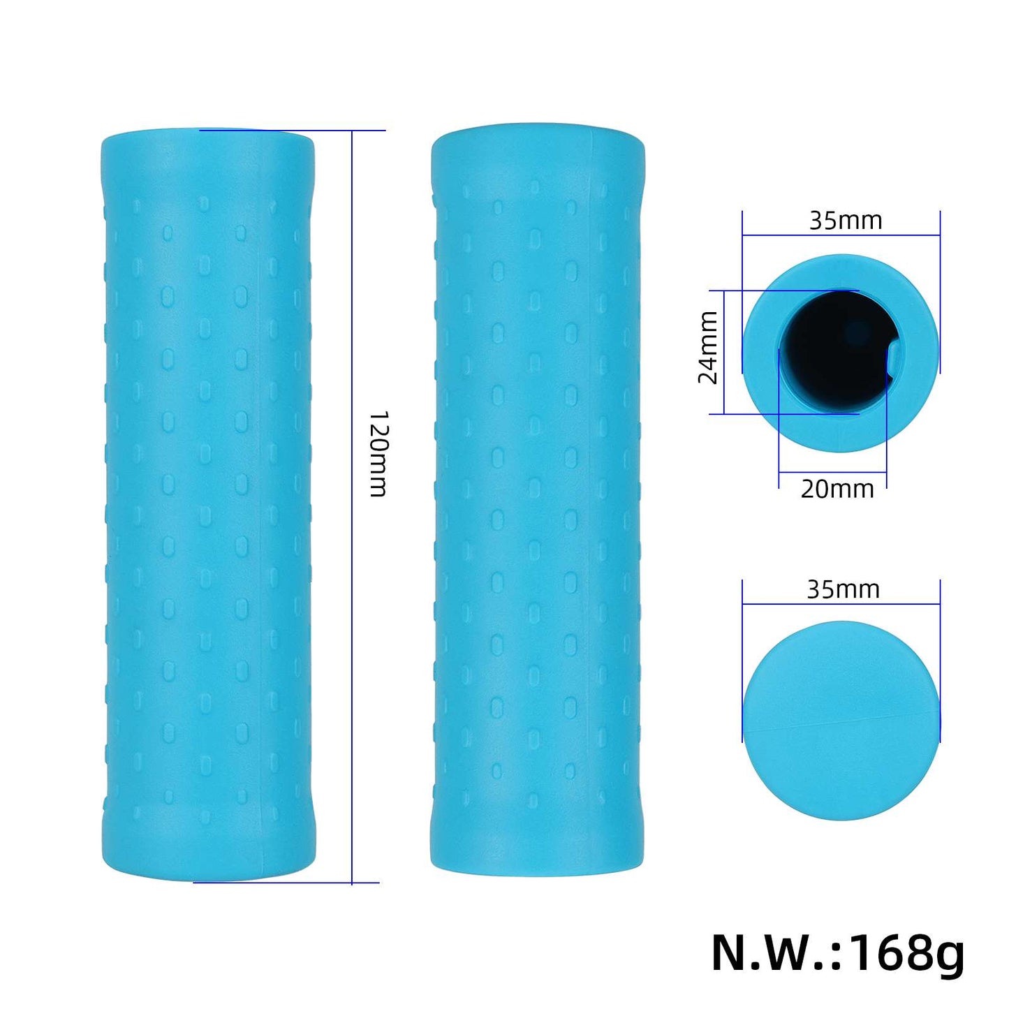 2 pcs bleu couvre-poignées pour Xiaomi Pro trottinettes