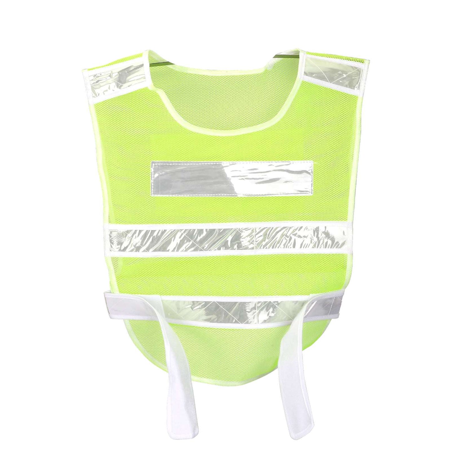 Vert fluorescent réfléchissant vest avec fishing net appearance