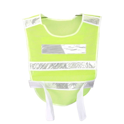 Vert fluorescent réfléchissant vest avec fishing net appearance