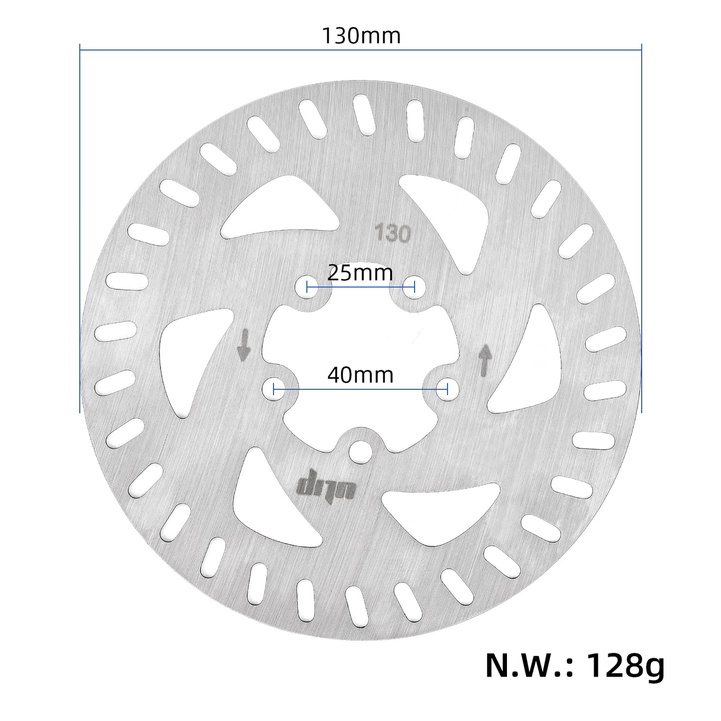 ULIP 130mm 5-hole disque de frein pour xiaomi 4 pro trottinettes
