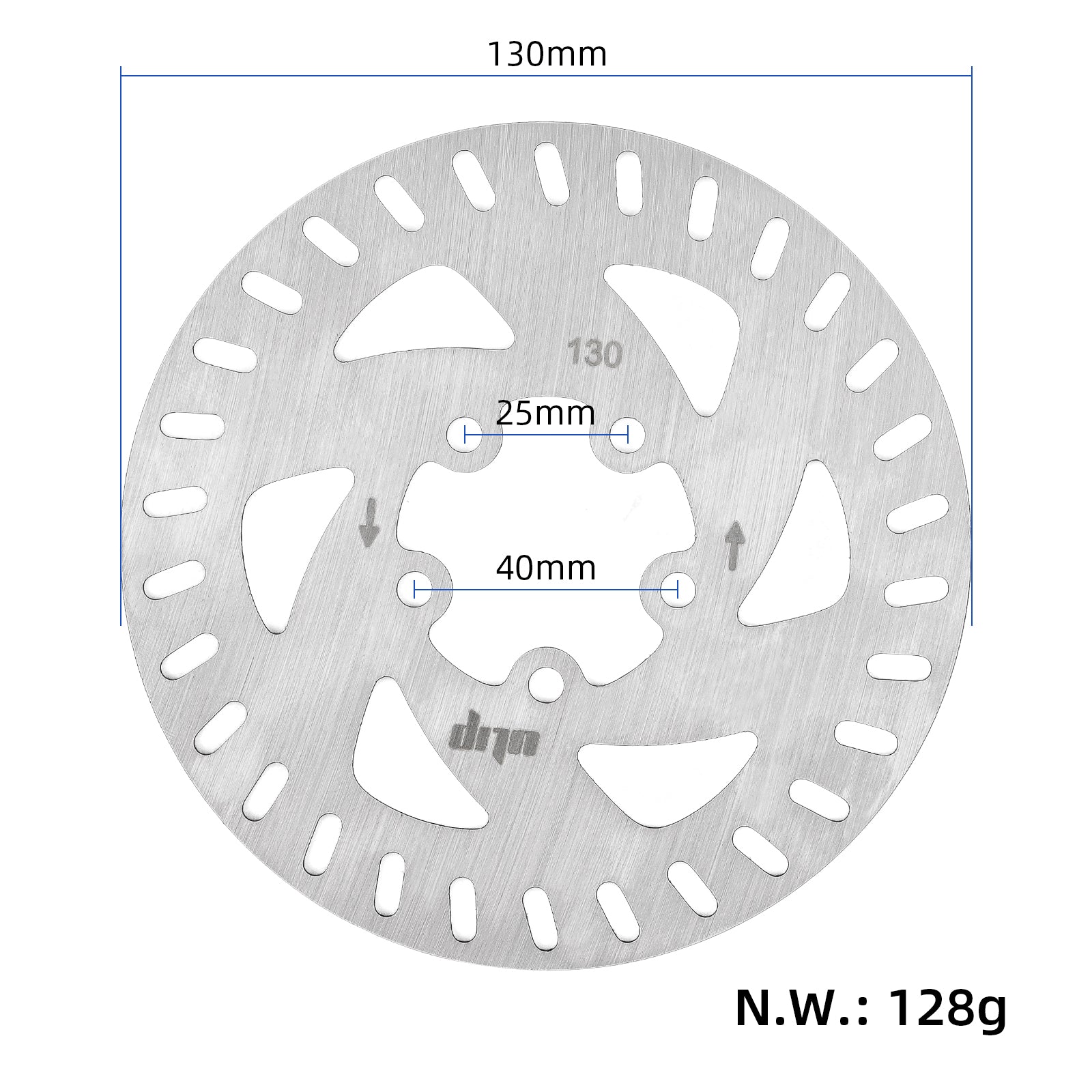 ULIP 130mm 5-hole disque de frein pour xiaomi 4 pro trottinettes