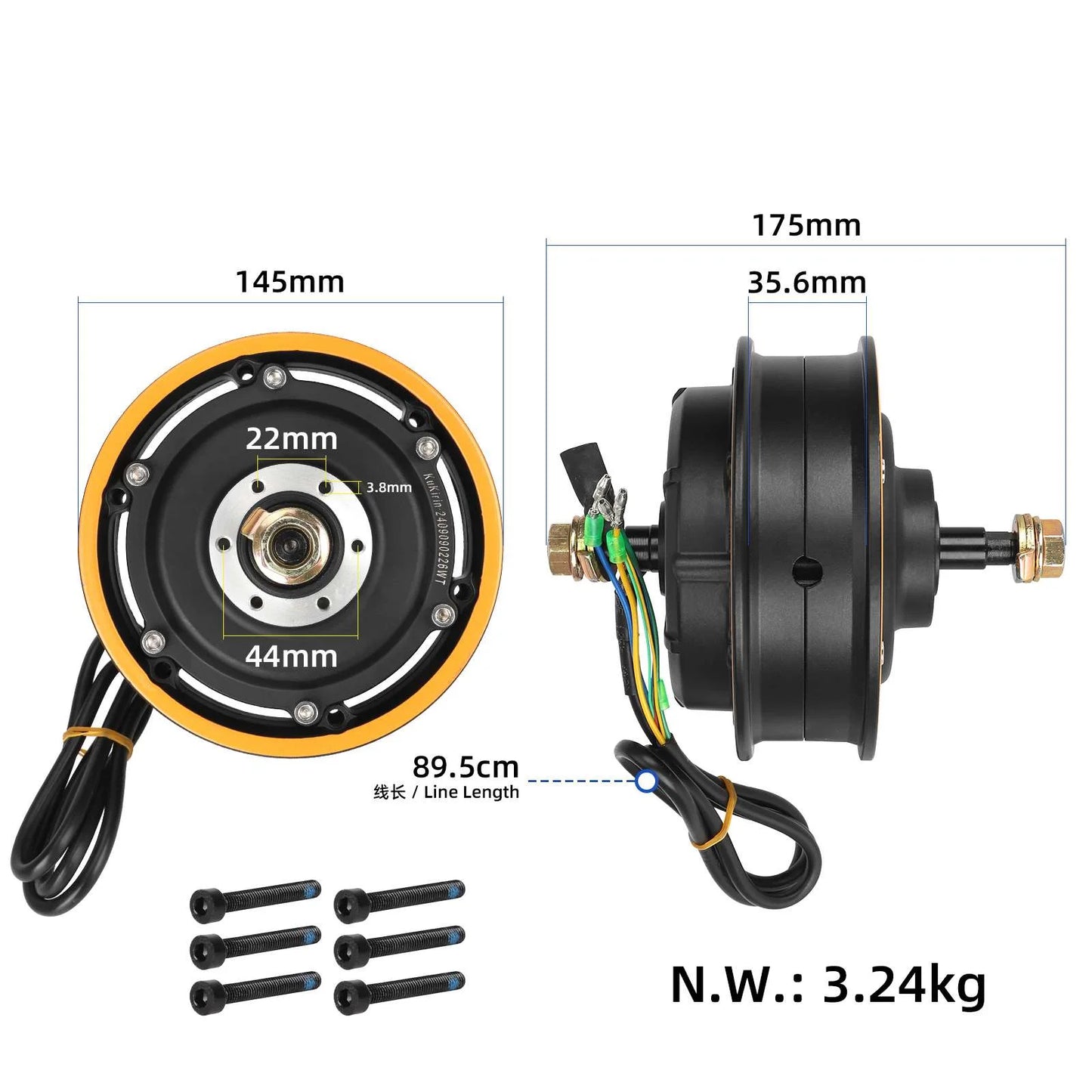 Original 8.5 inch frein à disque motor pour Kukirin G2 Pro