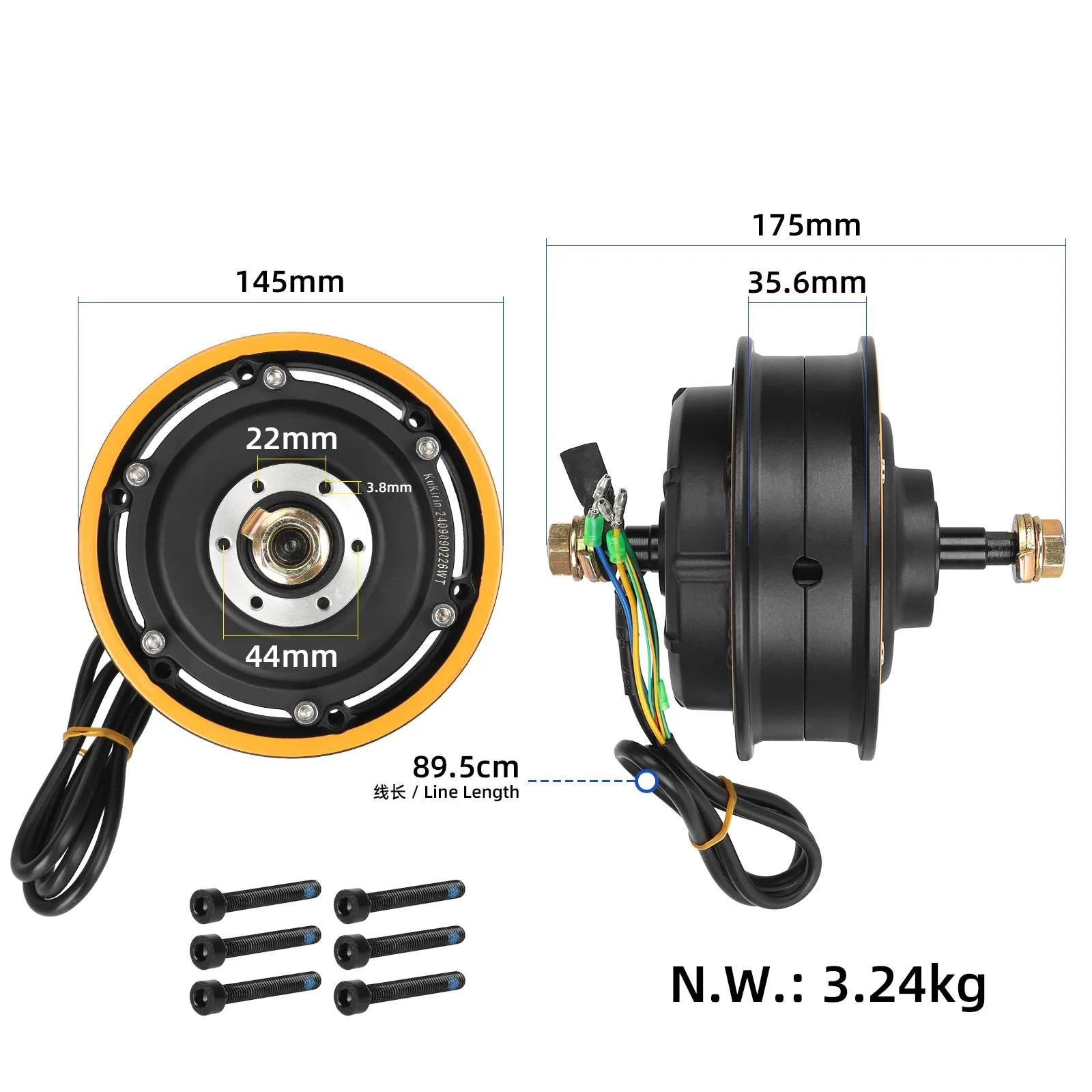 Original 8.5 inch frein à disque motor pour Kukirin G2 Pro