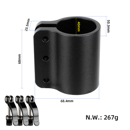 Noir clamp avec 3 lock pour Kaabo Mantis 10 trottinette