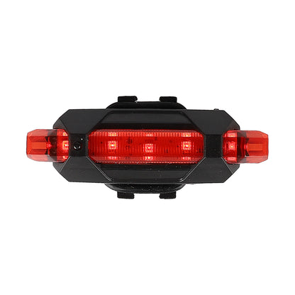 Rouge usb rechargeable warning feu arrière et sidelight pour xiaomi trottinettes