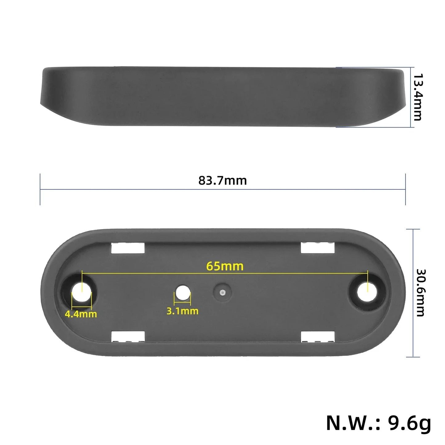Original Xiaomi 6 Lite Front catadioptre Mounting Bracket Kit avec vis