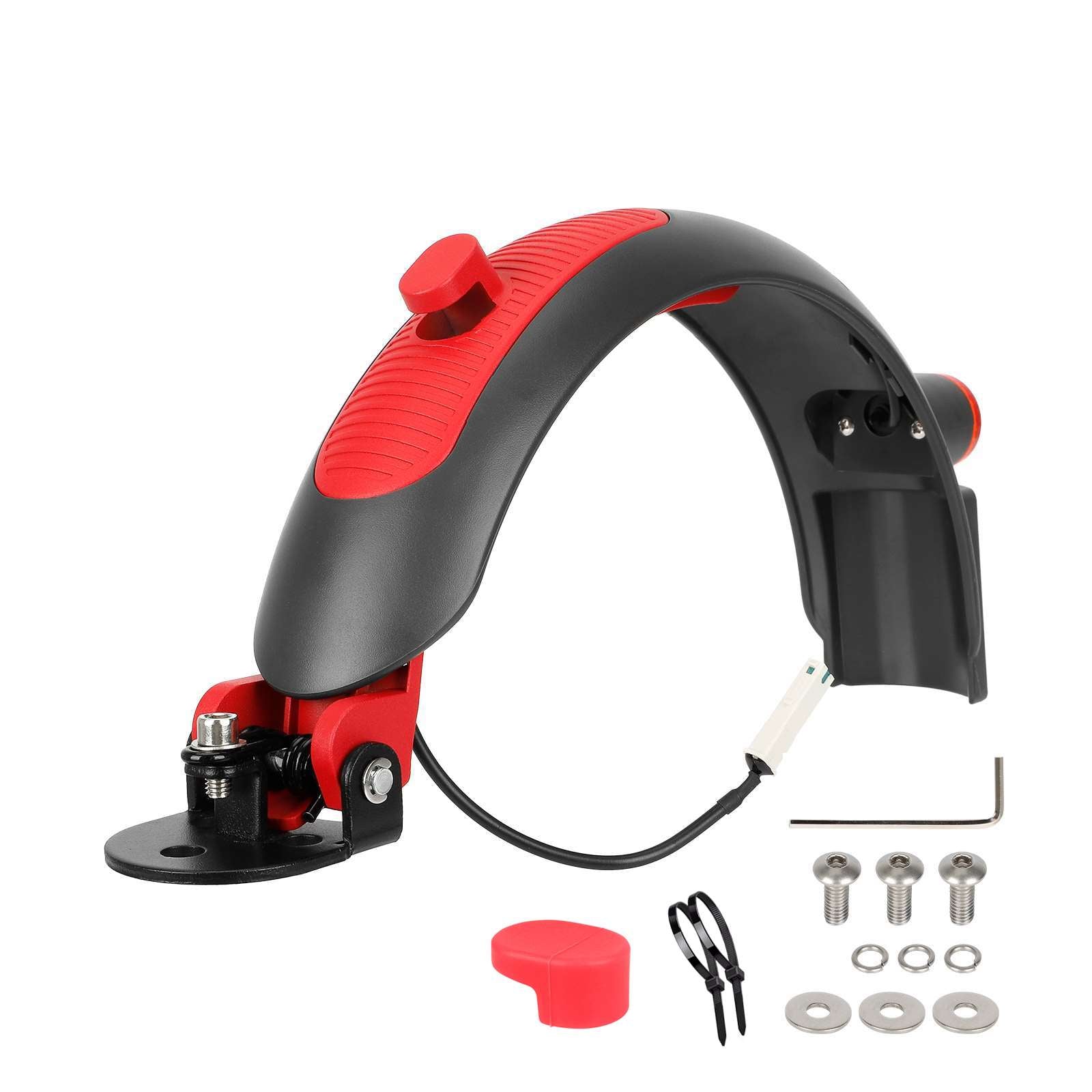 Gris-rouge Ulip Superior garde-boue arrière avec aluminium pour Xiaomi trottinettes