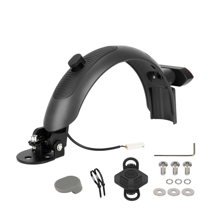 Gris Ulip Superior garde-boue arrière avec aluminium et feu clignotant pour Xiaomi trottinettes