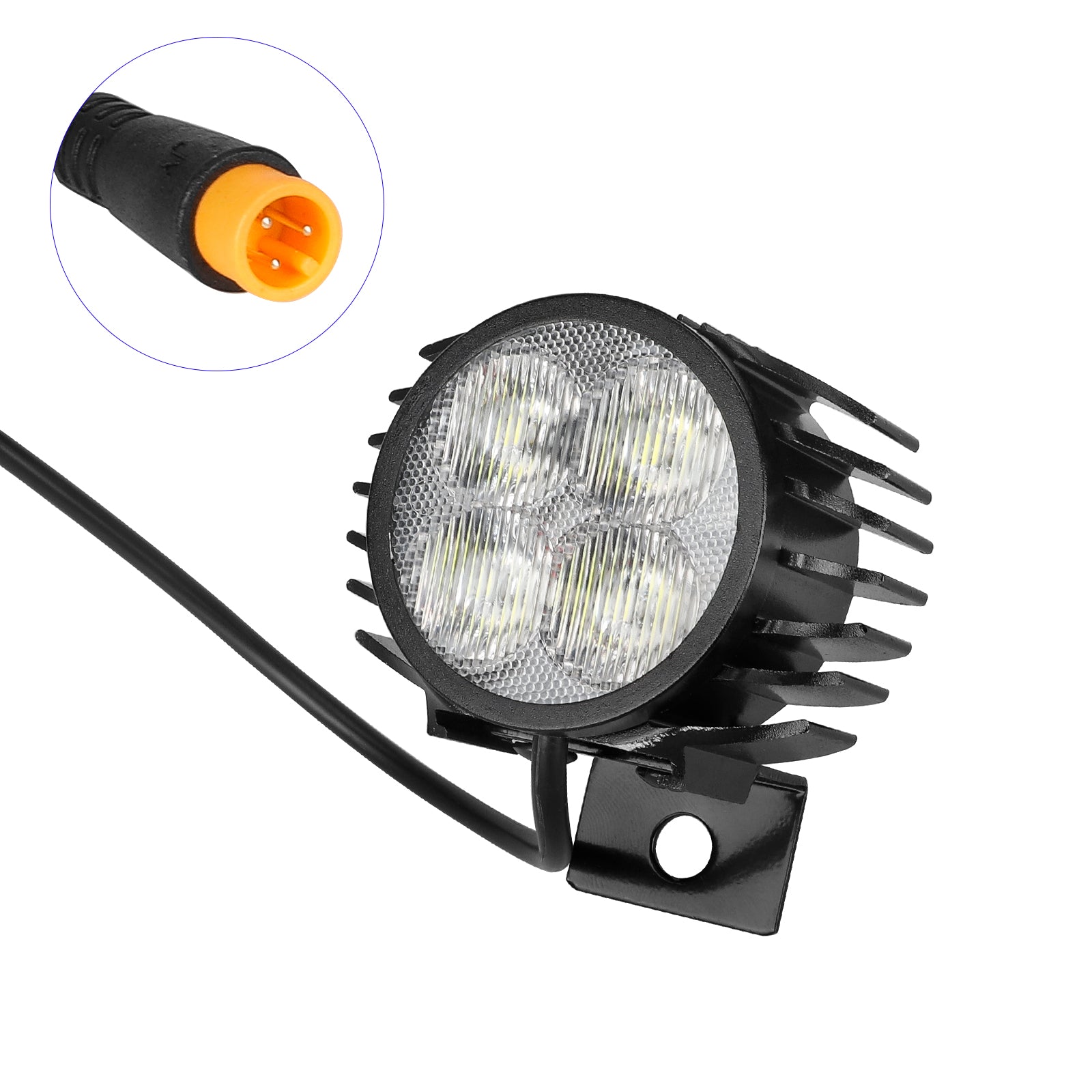 Phare avant pour Kukirin G2 Pro/G2 Pro DB/G2 Max trottinette avec 180mm M8 waterproof embout