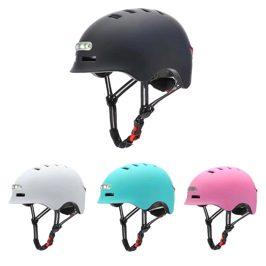 Noir L size casque avec light