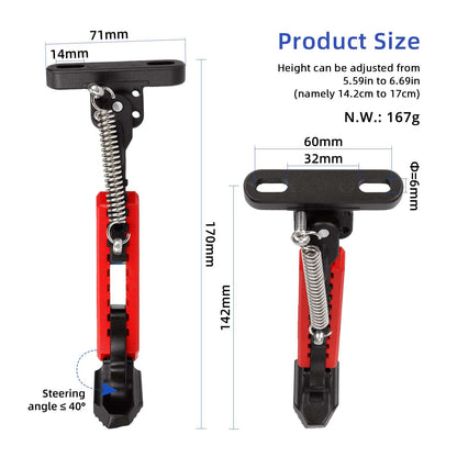V2 noir et rouge adjustable béquille pour xiaomi trottinettes