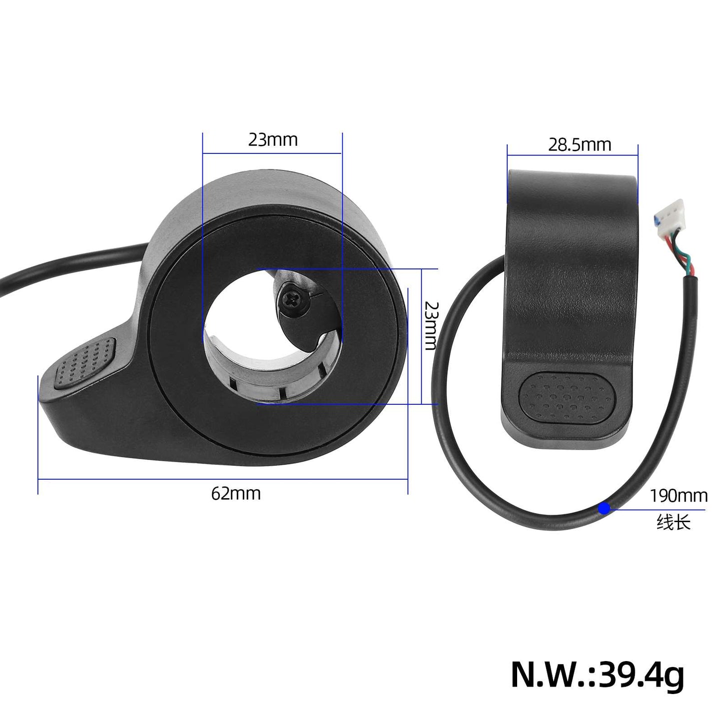 Contrôleur+Circuit board+noir power accélérateur+feu avant+feu arrière+noir power câble pour compatible Xiaomi trottinettes