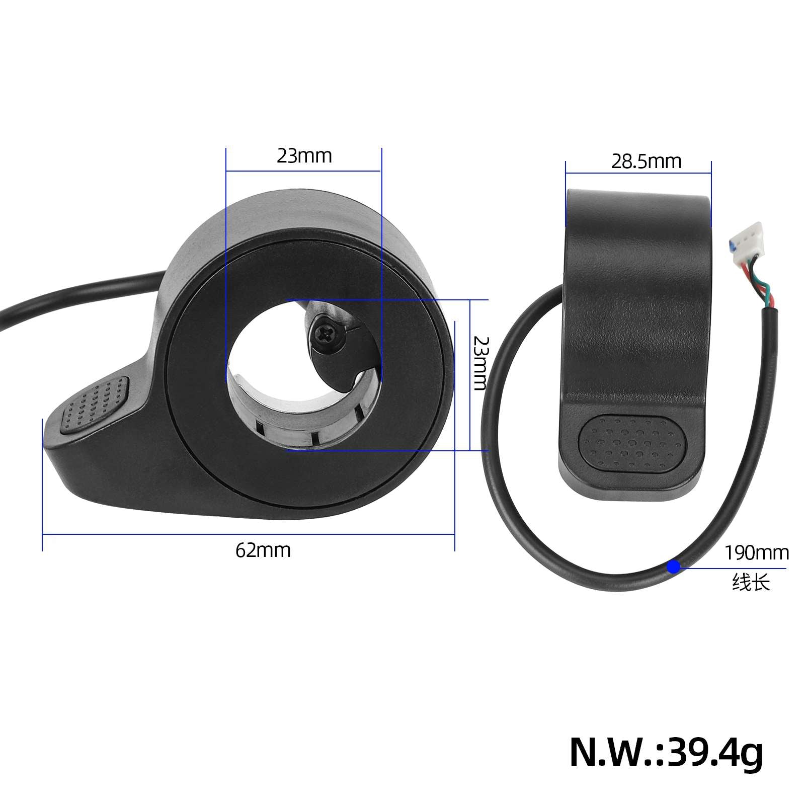 Contrôleur+Circuit board+noir power accélérateur+feu avant+feu arrière+noir power câble pour compatible Xiaomi trottinettes