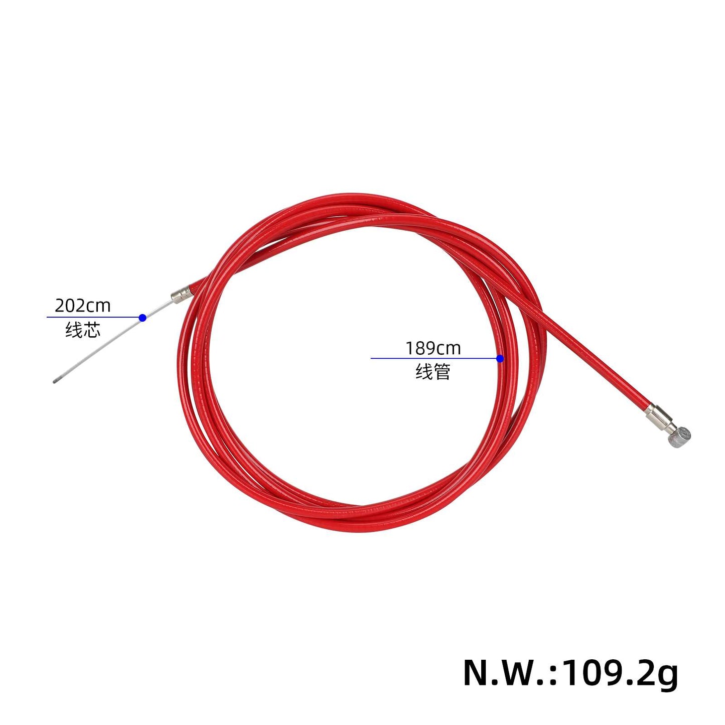Rouge 202cm câble de frein pour Xiaomi 4 trottinettes