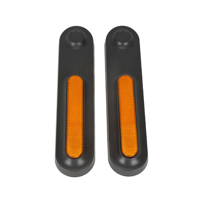 Gris fourche avant decorative shells+ jaune catadioptre bars pour Xiaomi4 Ultra trottinettes