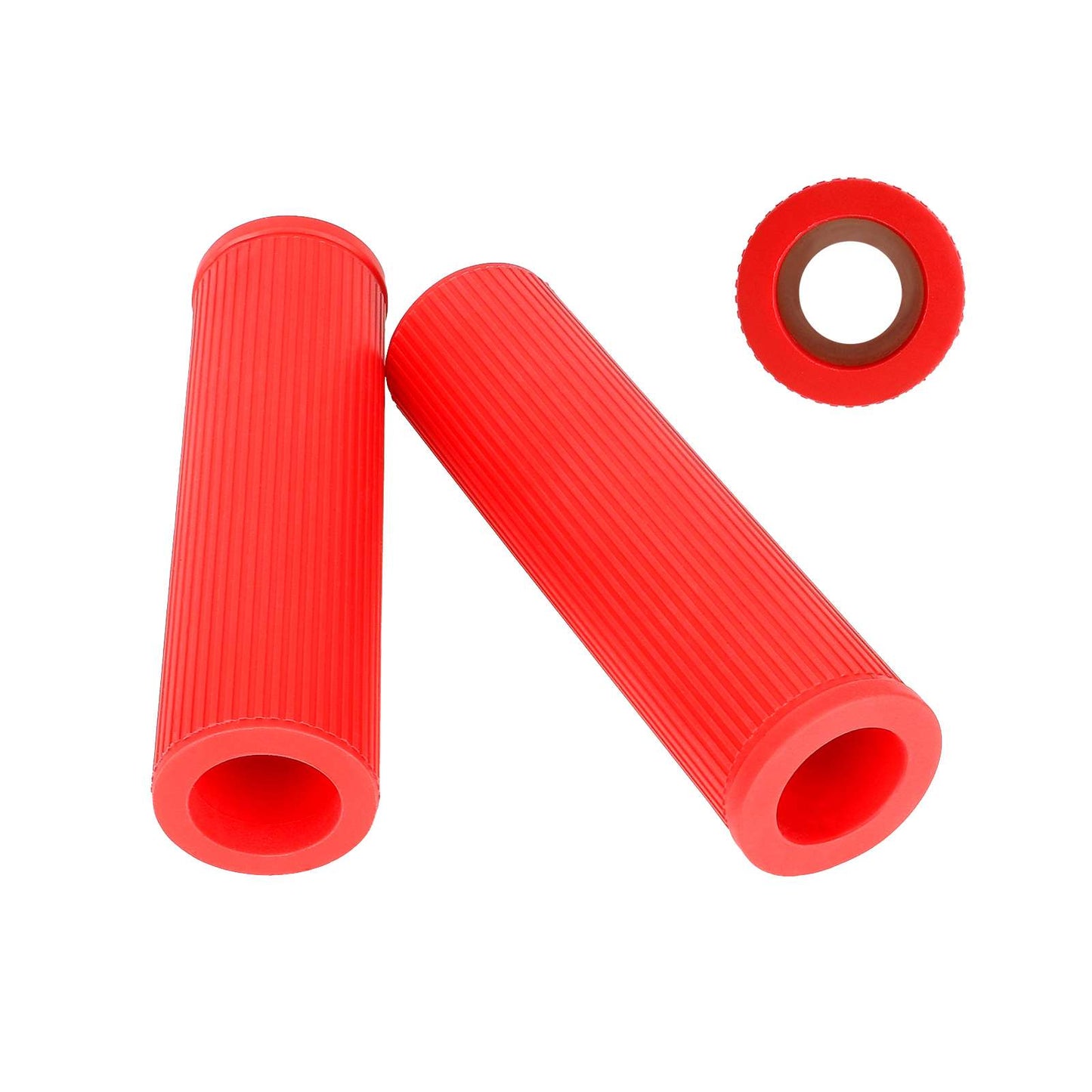 Rouge Ulip silicone guidon extender kit sans light pour xiaomi et Ninebot ES series trottinettes