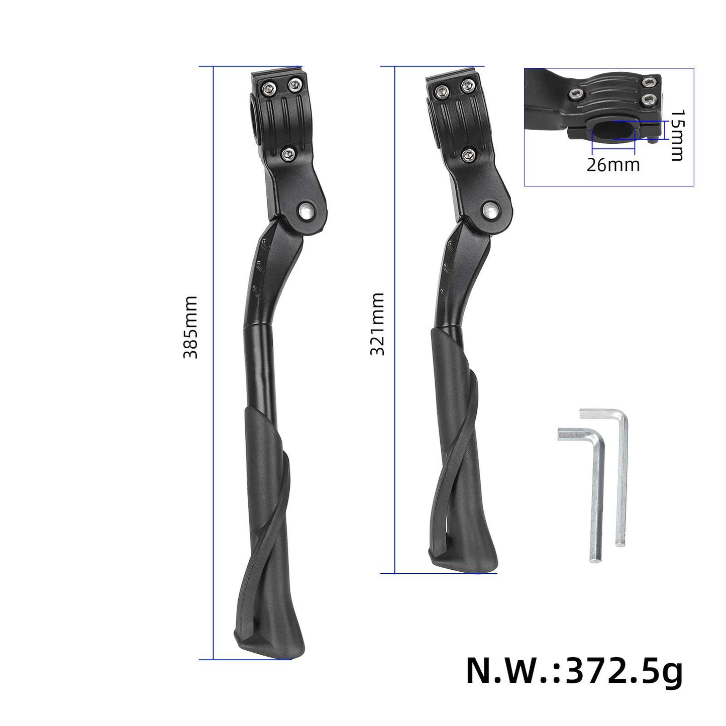 Three-hole model 20-22 inch adjustable short support de béquille