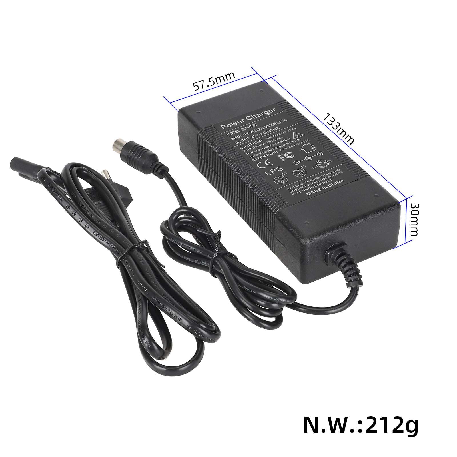 M365/Ninebot trottinette 42V adapter chargeur (European standard)