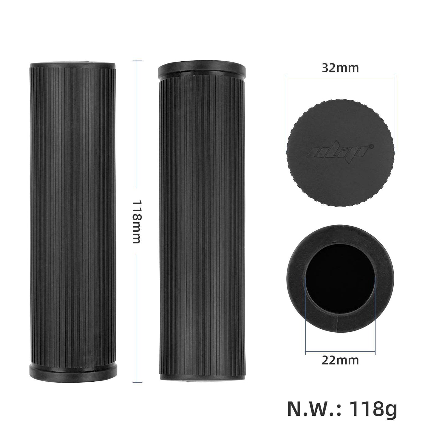 Ulip noir couvre-poignées pour bike et xiaomi 4 Pro sans rainure